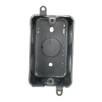 Boîtier de commutation à 7 découpes de 3/4 po, en acier galvanisé profond de 2,0 mm, avec oreilles externes, résistant au feu et à la corrosion, durable