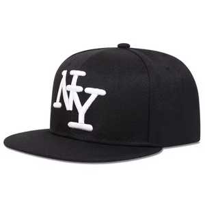Logo Snapback <b>Cap</b> Unisex Street Style Cotton <b>Baseball</b> Hat Flat Brim Casual Spring Autumn Adult 58-60CM Breathable - Product Image 1