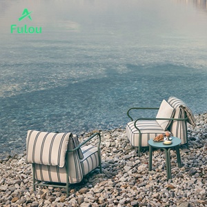 Sofá <span class=keywords><strong>de</strong></span> Aluminio Moderno y Resistente <span class=keywords><strong>para</strong></span> Exteriores, Cojín Cómodo Resistente al Agua, Sillón <span class=keywords><strong>de</strong></span> <span class=keywords><strong>Jardín</strong></span> <span class=keywords><strong>para</strong></span> Patio, Villa, Hotel - Product Image 2