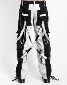 Pantalones de Moda Gótica al por Mayor para Hombre, Unisex, Ajuste Cómodo, Detalle de Paneles, Ropa Urbana Creativa - Product Image 6