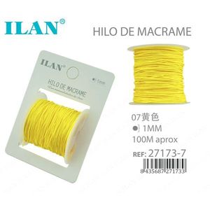 Corda per Macramè Iln 1mm Gialla Circa 100m per Lavori Artigianali - Product Image 1
