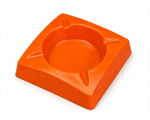Cendrier en plastique durable, écologique, moderne, facile à nettoyer, couleur et logo personnalisables, cendrier carré pour cigarettes, maison, hôtel, restaurant - Product Image 4