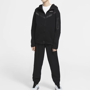 Chándales con logotipo personalizado de manga larga de nuevo estilo 2025, chándal liso de dos piezas, chándal para hombre con cremallera completa - Product Image 1