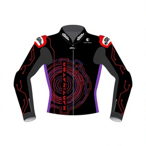 เสื้อแจ็คเก็ต Jorge Martin MotoCP Racing Rucati/เสื้อแจ็คเก็ตหนังวัวแท้คุณภาพพรีเมียมสำหรับแข่งรถ หนังจิงโจ้ สำหรับความเร็วสูง MotoCP CE - Product Image 1