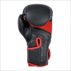 ถุงมือชกมวยคุณภาพสูง หนังวัวสีดำ หนา 1.1 มม. 4 ชั้น บุฟองน้ำอย่างดี สำหรับมืออาชีพ ปิดด้วยแถบตีนตุ๊กแก ถุงมือ MMA - Product Image 3