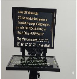 GTS <b>22</b> <b>inch</b> Large Studio Teleprompter Metal Frame Professional Broadcasting Equipment Full HD Display Wide viewing angle - Product Image 6