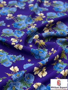 Custom Digital Printed Polyester Fabric Manufacturer for Dresses Garments Home Textiles Lightweight Soft Material - Product Image 3