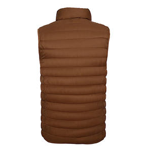 Chaleco Acolchado Marrón para Hombre, Transpirable, Cortavientos, Ropa Casual de Invierno - Product Image 3