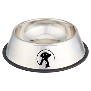 Cuencos de acero inoxidable para alimentación de perros y gatos, alimentador de agua doble, comida portátil personalizada, con logotipo - Product Image 5