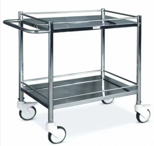 Heavy-Duty Metal Hospital Trolley Utility <b>Cart</b> Efficient Fabrication Services <b>Tool</b> - Product Image 3