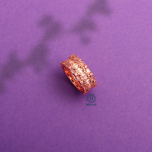 Zulia <b>CZ</b> Designer <b>Ring</b>-18K Gold Plated Animal Shape Fashion Band - Product Image 4