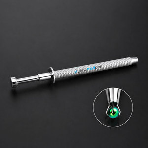 New Arrival Bead picker <b>tool</b> 4 claw grabber <b>tool</b> Stainless steel Gem placement <b>tool</b> Diamond claw ergonomic design craft tweezers - Product Image 1