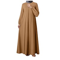 Abaya longue ample respirante à manches longues pour femmes musulmanes du Moyen-Orient, en polyester brodé de sequins, vente en gros OEM de haute qualité