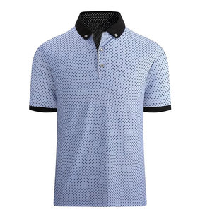Polos en tissu avancé pour hommes, imprimés, pour les sports d'été, la construction et un confort optimal. - Product Image 1