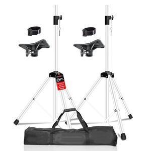 Heavy Duty 72" Height Adjustable PA DJ Speaker <b>Stands</b> 5-Core Tripod Pair for <b>Studio</b> <b>Monitors</b> - Product Image 1