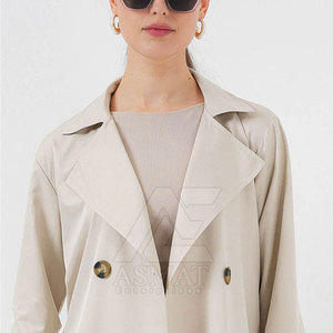 Abrigo Largo de Invierno para Mujer con Botones, Suave y Cálido, Ropa Exterior Informal, Fabricante Mayorista OEM ODM, Abrigo Largo Informal para Mujer - Product Image 6