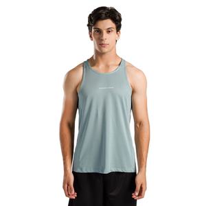 Débardeur Sportif Respirant 100% Coton pour Homme, Col Rond, Logo Avant, Tissu Tricoté Extensible, Design Personnalisé, Service OEM, Été - Product Image 2