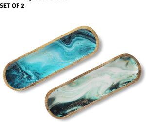 Porta incienso de madera natural y recogedor de cenizas, bandeja de madera para varillas de incienso de Curio Craft - Product Image 4