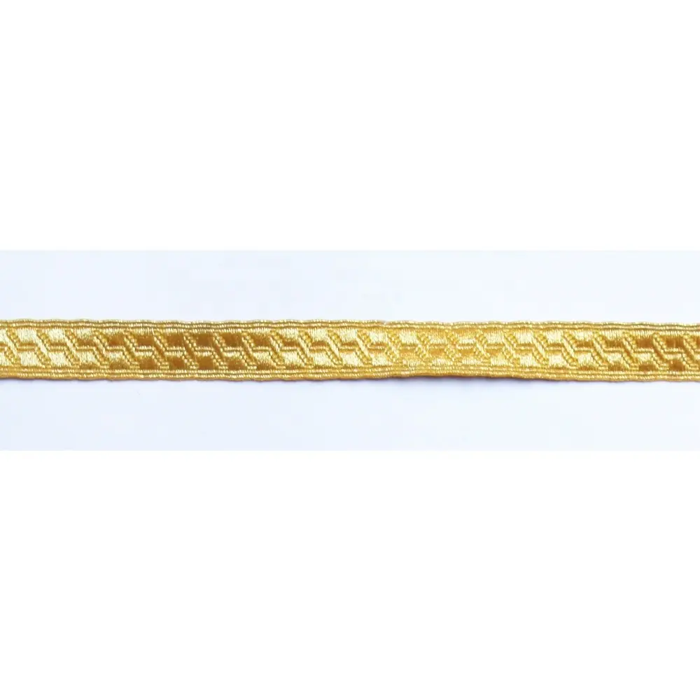 OEM Gold Braid Band supply jaket Doublet tunik dekorasi Trim renda Galloon Tape Tresse untuk Bagpipers celana Kilts
