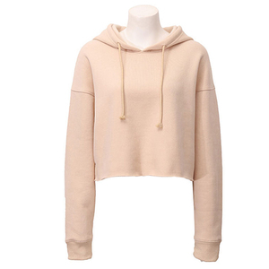 Custom Women Crop Top Hoodie Casual Women's Hoodies & Sweatshirts Long Sleeves <b>Pullover</b> Cropped Hoodie for Woman - Product Image 1