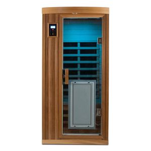 Sauna Interior Deluxe para una Persona, Bajo EMF, Infrarrojo Lejano, Cedro Rojo, con Características Premium - Product Image 4