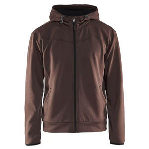 เสื้อฮู้ดดี้ซิปคุณภาพสูงทรงโอเวอร์ไซส์สำหรับผู้ชาย สไตล์สตรีทแวร์ ผ้าฟลีซแบบสั่งทำพิเศษ ทรงหลวม แขนยาว - Product Image 3