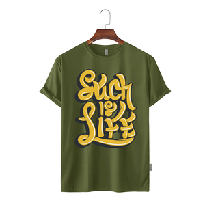 เสื้อยืดคอกลมแขนสั้นทรงเข้ารูปพิมพ์ลายกราฟิกสั่งทำได้ ผ้าคอตตอน 100% เนื้อหนา ใส่ได้ทั้งผู้ชายและผู้หญิง - Product Image 6