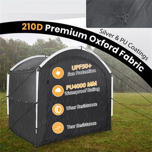 Tenda Impermeabile per Deposito Biciclette da Esterno 7.2x5.1x6ft per 5 Biciclette - Product Image 6