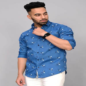 Camisas Casuales de Manga Larga para Hombre, Transpirables, de Verano, Lavadas, Antiarrugas, Tela Dobby, 100% Algodón Orgánico para Adolescentes, Venta al Por Mayor - Product Image 1