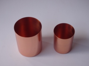 Support de chauffe-plat votif en métal avec finition cuivre Centre de table de Noël élégant et vaisselle pour l'éclairage et la décoration des bougies - Product Image 6