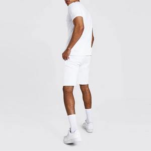 Ensemble deux pièces pour homme : T-shirt et short à séchage rapide, respirant, extensible, avec impression de logo personnalisé, étiquette tissée, étiquette volante, OEM - Product Image 6
