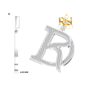 Pendentif Hip Hop personnalisé en diamant de laboratoire, serti pavé, avec nom ou logo, en or massif 9K 14K 18K ou argent, bijoux fins - Product Image 4