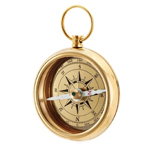 Engraved Brass Nautical <b>Compass</b> with Vintage Finish Traditional Marine Direction Finder Gift for Men and Women Alike - Product Image 5
