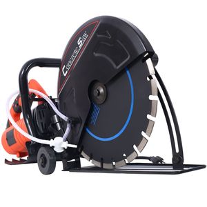 Sega Elettrica per Calcestruzzo a Umido/Secco da 14 Pollici con Rullo Guida e Attacco per Linea dell'Acqua - Product Image 2