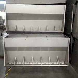 핫 세일 양면 10 홀 스테인레스 스틸 보육 트로프 돼지 농장을위한 자동 돼지 피더 - Product Image 5