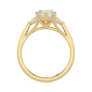 Exceptionnelle bague de fiançailles en or rose 10K avec diamant de laboratoire, taille marquise et taille Cadillac, 2,38 CTW, bijoux de mariée - Product Image 6