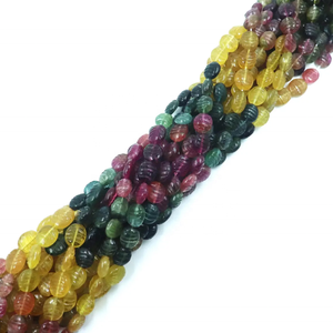 Cuentas de Turmalina Natural de Calidad AAA, Talladas a Mano, Forma Oval Lisa, para la Elaboración de Joyas - Product Image 4