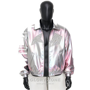 เสื้อแจ็คเก็ตหนังแท้สไตล์วินเทจสำหรับผู้ชาย Glory Zone รุ่น Heavyweight Biker Bomber เหมาะสำหรับฤดูหนาว ไซส์ 37 - Product Image 2