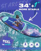 Nouvelle Arrivée Planche de Stand Up Paddle Gonflable 35'' de Large avec Technologie de Scellage Thermique