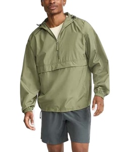 Custom Nylon Windbreaker <b>Jacket</b> Zip Up Waterproof <b>Men</b> Lightweight <b>Running</b> Outdoor Nylon Windproof <b>Jacket</b> - Product Image 1