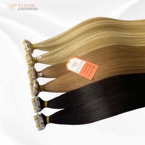 Cinta de cabello humano ruso de doble dibujo europeo, extensión de cabello, cinta Remy Natural de alta calidad en extensión de cabello - Product Image 2