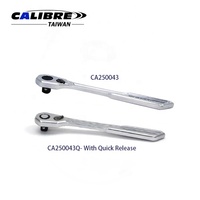 TAIWAN CALIBRE Industriel DIY OEM 90 dents 1/4" 3/8" 1/2" Manche de cliquet réversible super fin chromé à dégagement rapide 30%