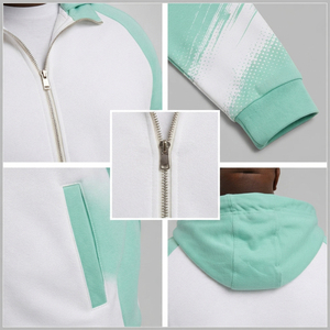 เสื้อแจ็คเก็ตมีฮู้ดลำลองสำหรับผู้ชาย ผ้าเฟรนช์เทอร์รี่ ซิปฮู้ดดี้ เสื้อกันหนาวพิมพ์ลาย เสื้อฮู้ดแขนยาวแบบมีซิปสำหรับผู้ชาย - Product Image 6
