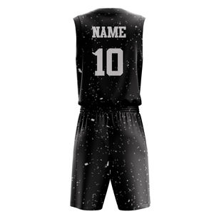 Maillots de basket-ball personnalisés en polyester respirant à sublimation intégrale avec nom d'équipe appliqué – Tenues de basket-ball - Product Image 2