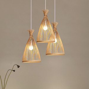 Wholesale Handwoven Bamboo Basket Pendant <b>Light</b> Traditional Craft Inspired Natural Ceiling Lamp for Home Decor OEM ODM - Product Image 1