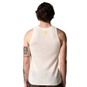 Men Sleeveless Knitted <b>Vest</b> Soft Breathable Diamond Pattern Tank Top Summer Casual Wear OEM Wholesale Supply - Product Image 5