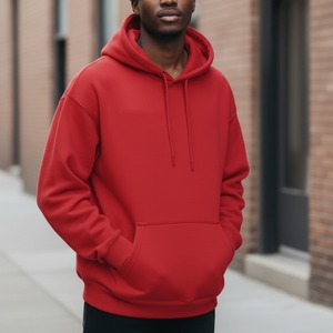 Sudadera con Capucha Personalizada de Gran Gramaje, Color Sólido, Manga Larga, Estilo Casual, con Logotipo Bordado/Estampado, Ropa Urbana Americana, 100% Algodón, para Hombre - Product Image 1