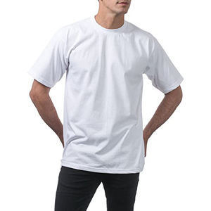 เสื้อยืดคอตตอน 100% แบบคลับ สไตล์หนา น้ำหนักมาก สำหรับขายส่ง คอกลม แขนสั้น พิมพ์ลายสกรีน ดีไซน์เรียบง่าย รับสั่งทำ - Product Image 1