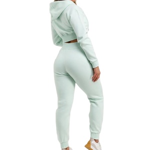 Vêtement d'hiver OEM pour femmes, sweat à capuche mi-zippé doublé, coton de haute qualité, polaire en polyester, imperméable, séchage rapide, respirant - Product Image 4