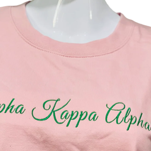 AKA <b>Pink</b> <b>Sweatshirt</b> for Women Classic Crewneck Long Sleeve Pullover Soft Fleece Sorority Casual Winter Fashion Comfortable - Product Image 3